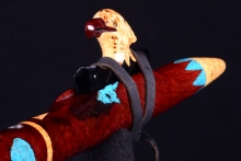 Manzanita Burl Native American Flute, Minor, Mid A-4, #I21E